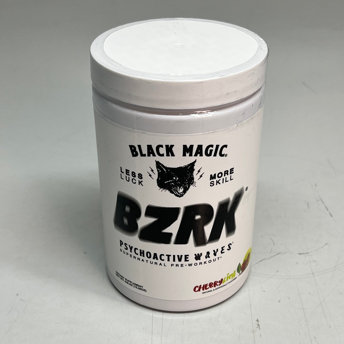 BLACK MAGIC BZRK Psychoactive Waves Preworkout Cherry Lime 25 Servings BB 04/27