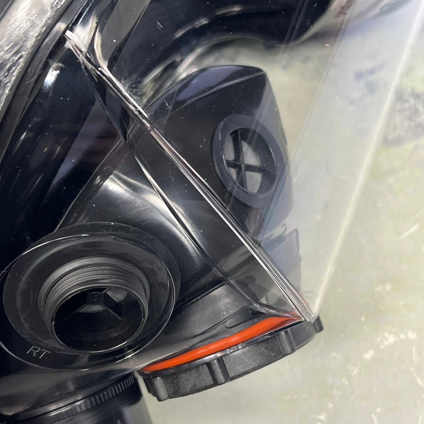 HONEYWELL Full Facepiece W/ 5 Strap Headband Dual Cartridge Sz M/L Black 760008A