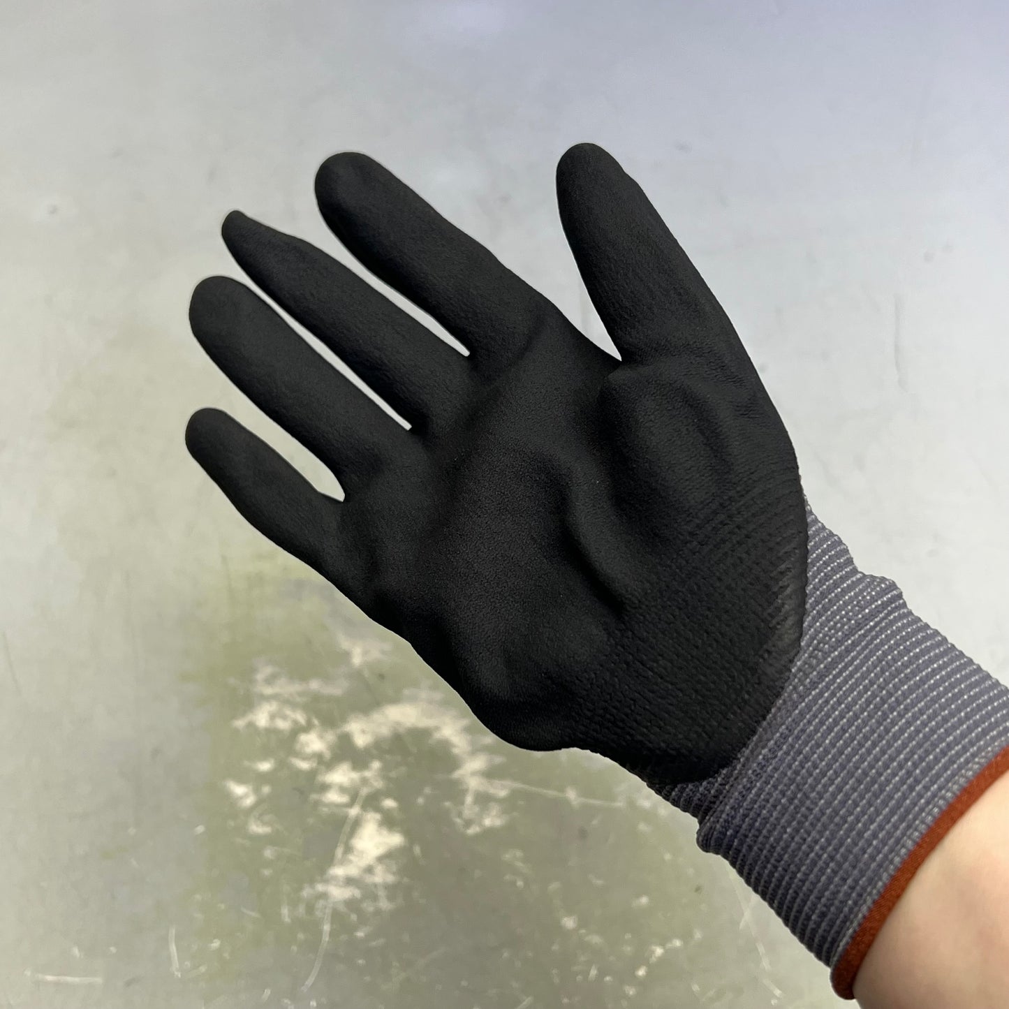 ATG (12 PAIRS) MaxiFlex Ultimate Palm Coat Knitwrist Gloves Sz L Black 34-874