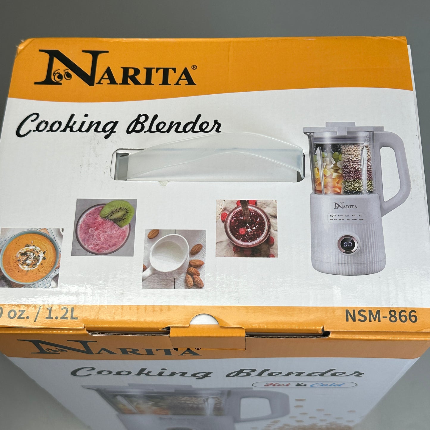 NARITA Cooking Blender Soy Milk Maker Hot & Cold 40 oz NSM-866