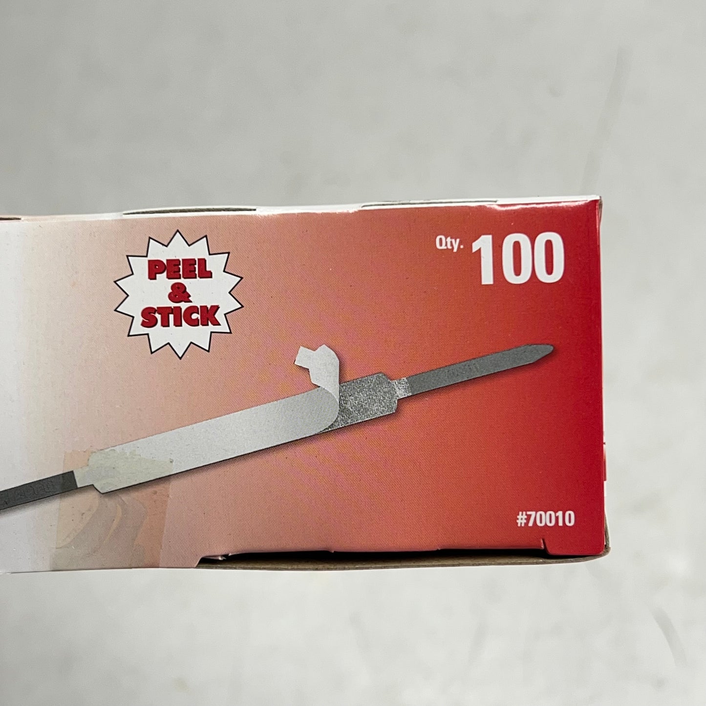 ACCO (BOX OF 100) Economy Self-adhesive Fasteners 1" Capacity Silver 70010