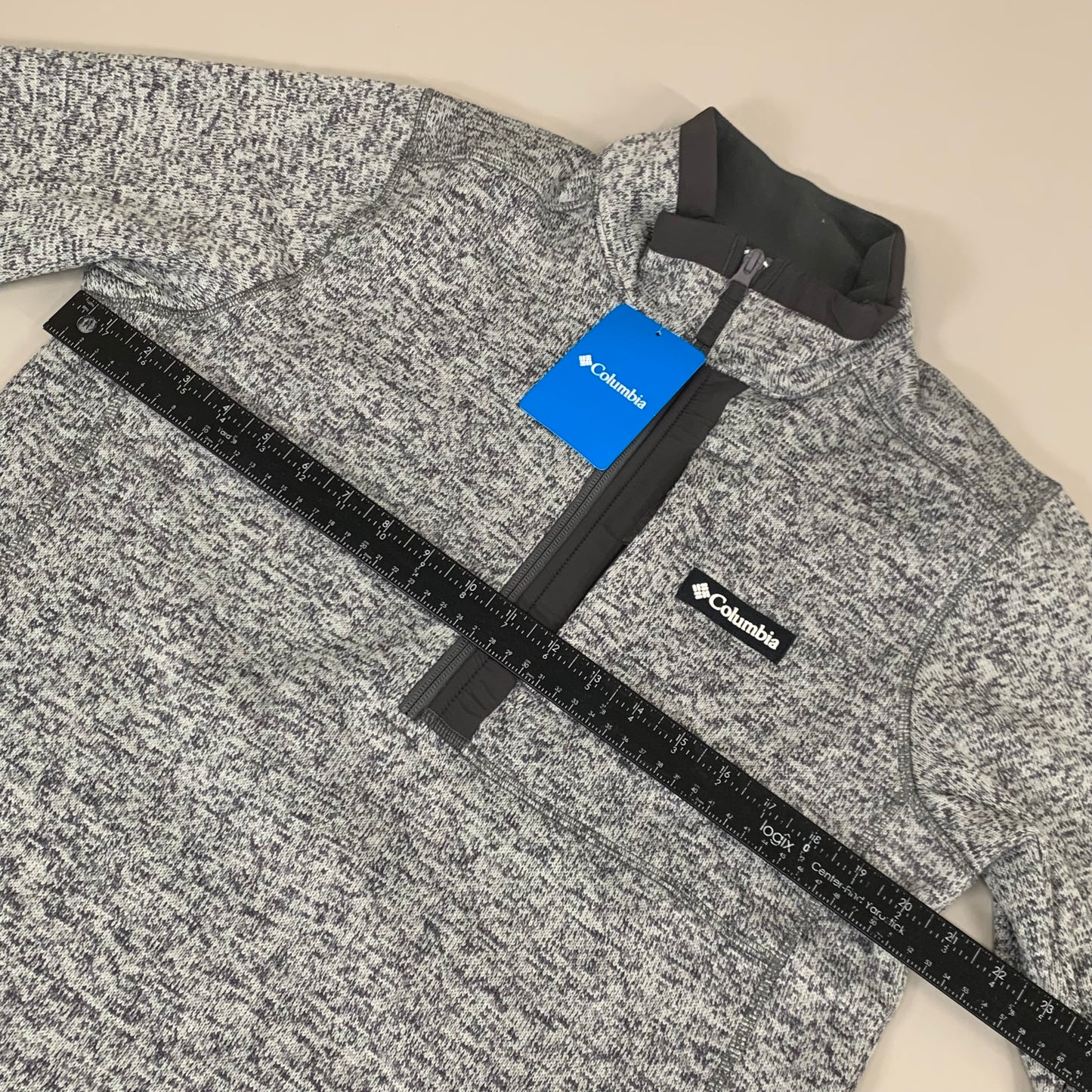 COLUMBIA Sweater Weather Fleece Full Zip Jacket Men's Sz M Heather Grey