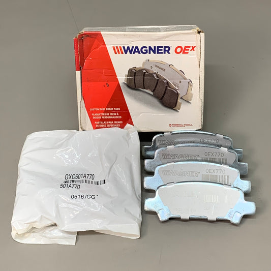 WAGNER OEx Premium Ceramic Disc Brake Pad Set 4 1/2" x 1 1/2" OEX770