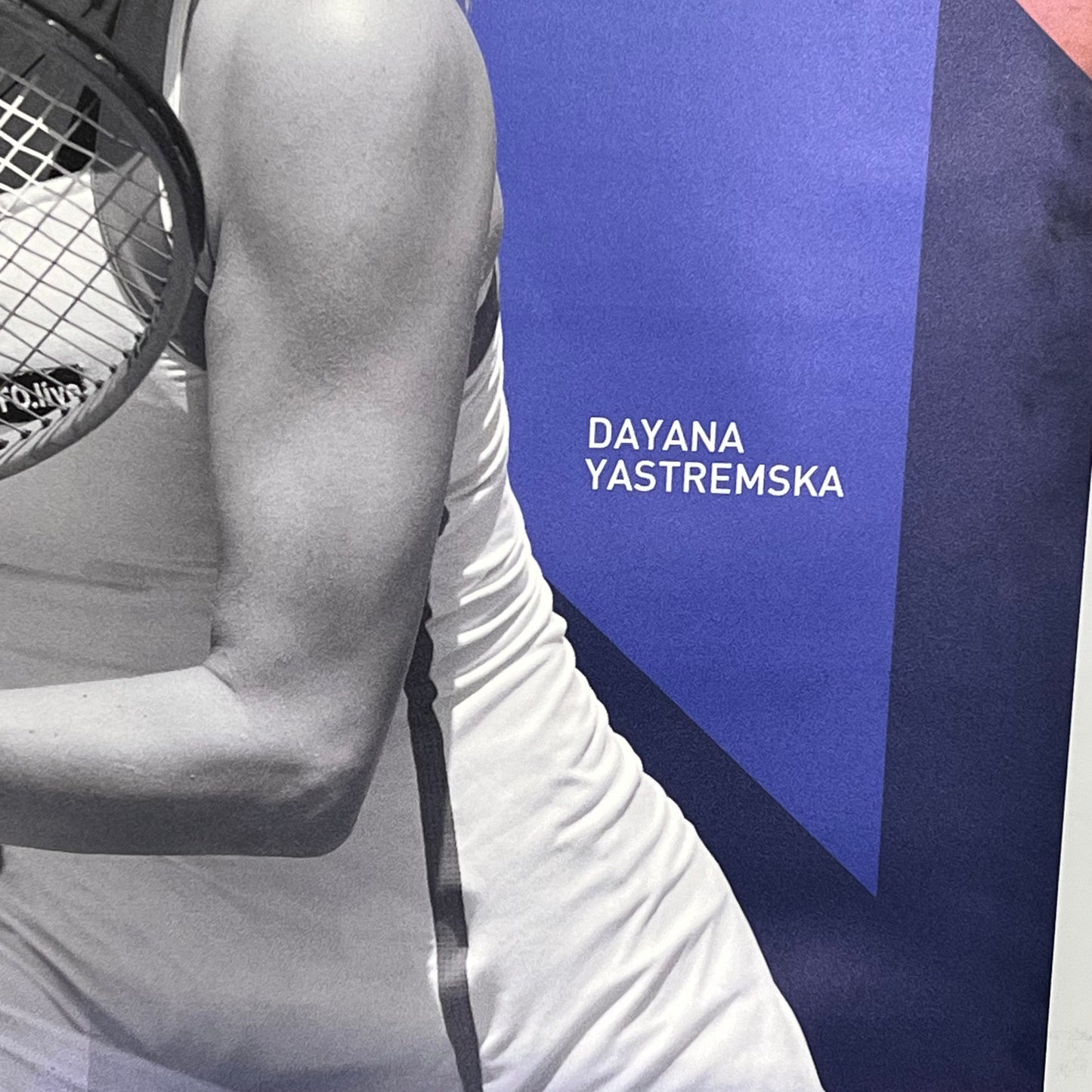 YONEX Hangable Percept Long Vinyl Banner Tiafoe & Yastremska 24"w x 6'