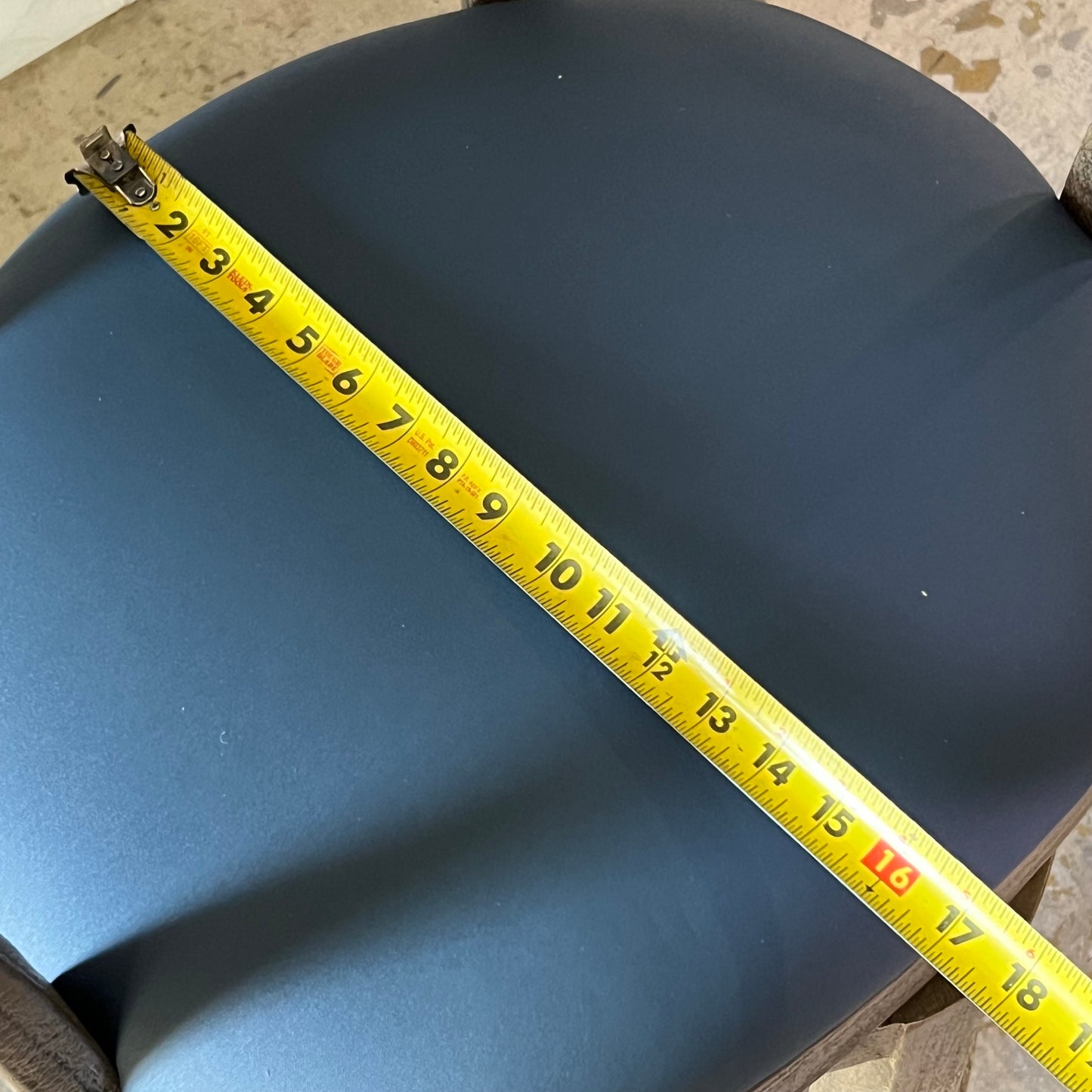 PALECEK Menlo Distressed Swivel Barstool 22"W x 22"L x 41"H Blue 723838