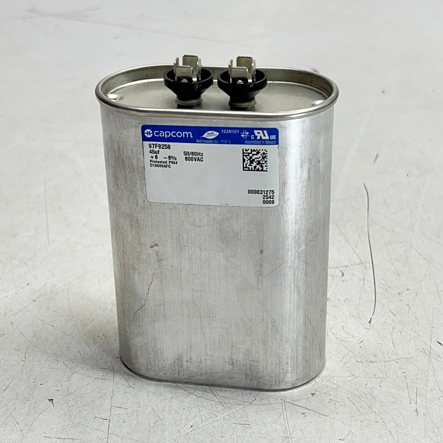 CAPCOM Quick Connect Film Capacitor General-Purpose AC Applications 600V 97F8258