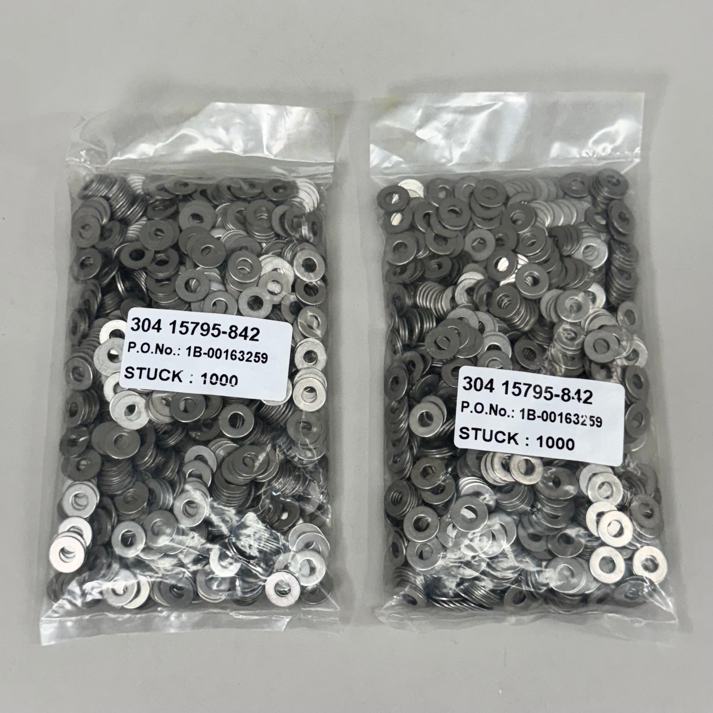 BRIIKKSEN (2000 PACK) 304 Stainless #10 SAE Flat Washer 1/2 OD .050 Thick 18-8SS