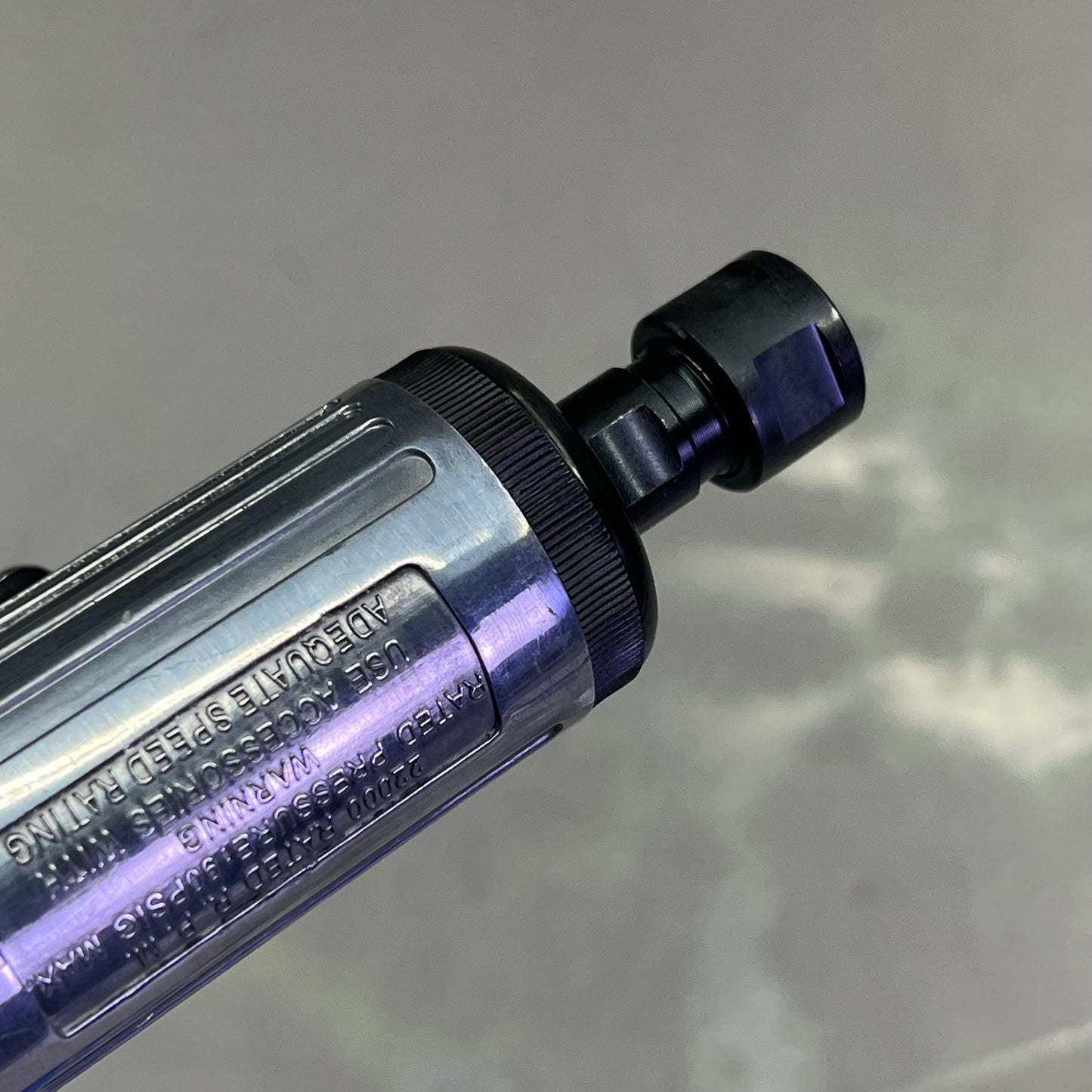 TRU-FLTE Compact Mini Die Grinder W/ HI FLO Plug Included Chrome 25-520TF