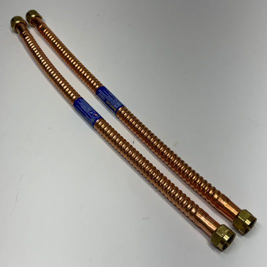 BRASSCRAFT (2 PACK) Iron Copper Flex Connector Female 3/4" FIP x 24"L WB00-24N