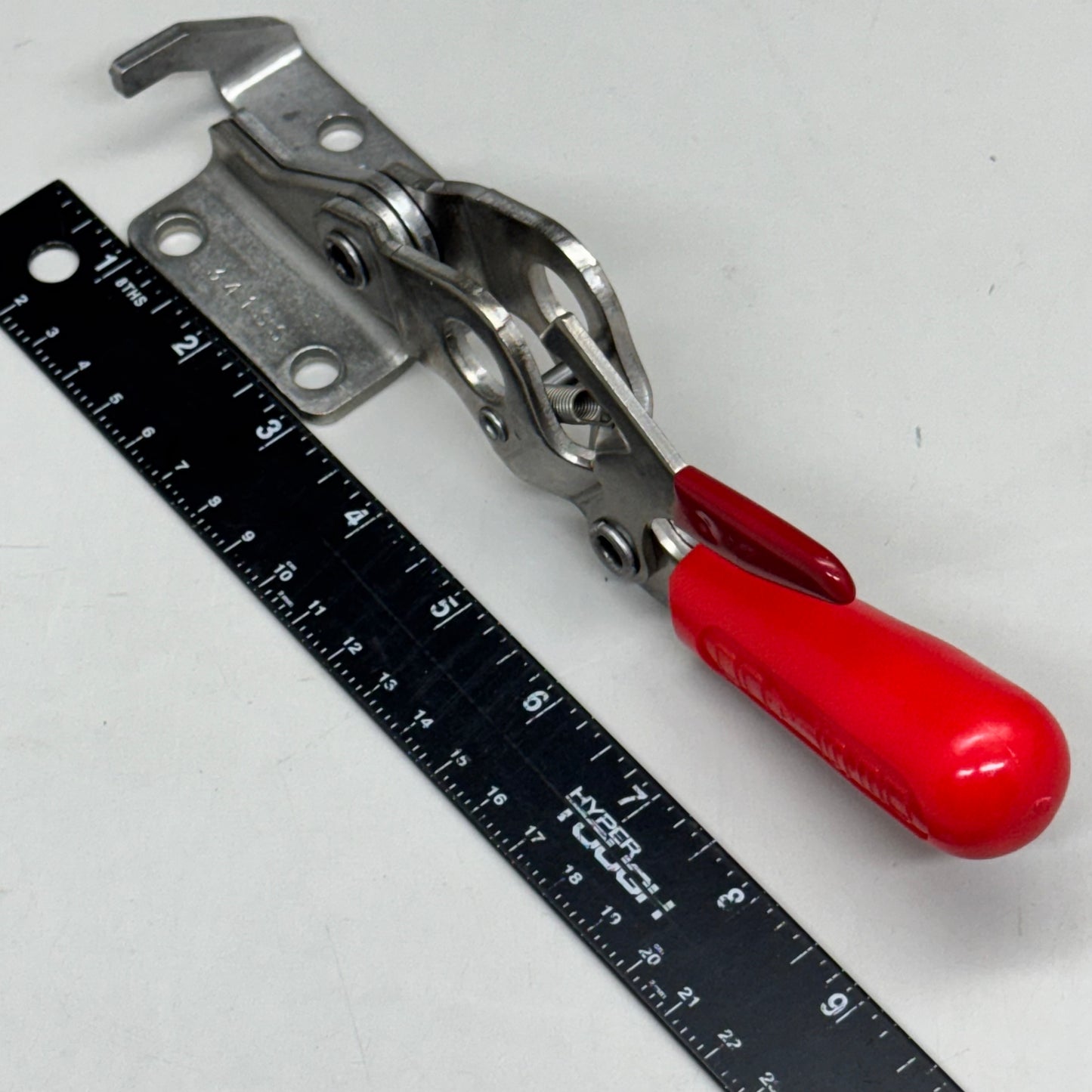 DESTACO DE-STA-CO Toggle Clamp Sz 9”Lx2”W Red/Silver