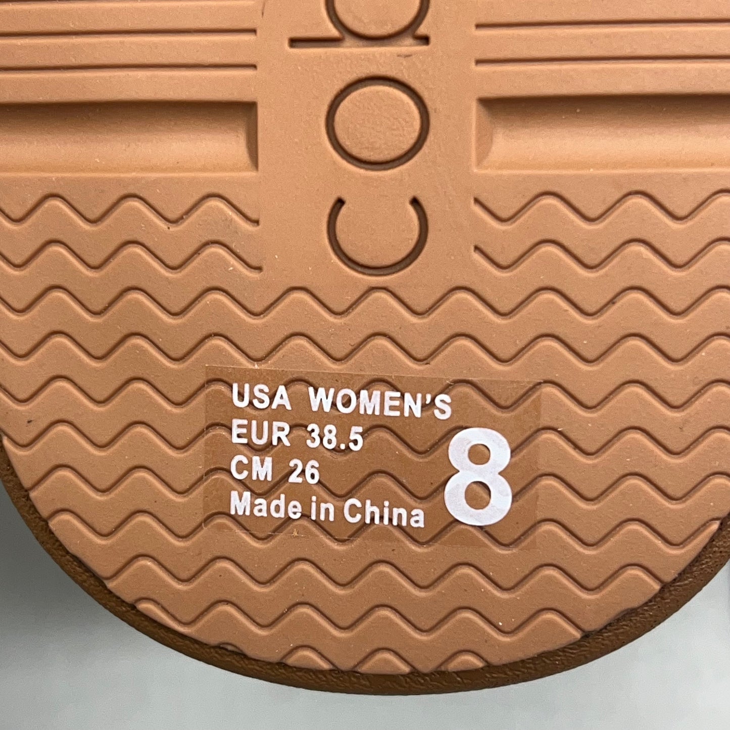 COBIAN Amalfi Synthetic Leather W/ Microfiber Lining Sandals Women's Sz 8, 38.5 EU Cream AMA25-110-8