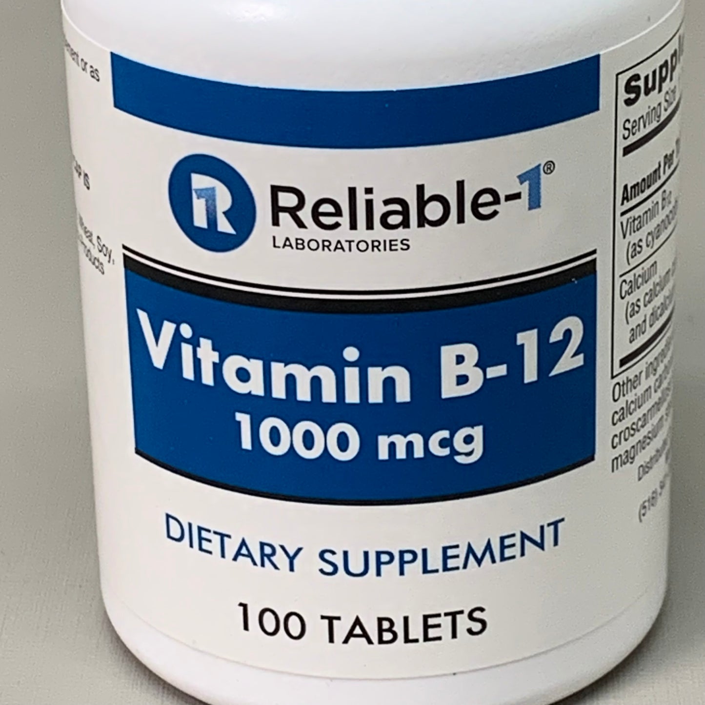 RELIABLE 1 (3 PACK!) Vitamin B-12 1000mcg Tablets 23G282 BB-07/2025