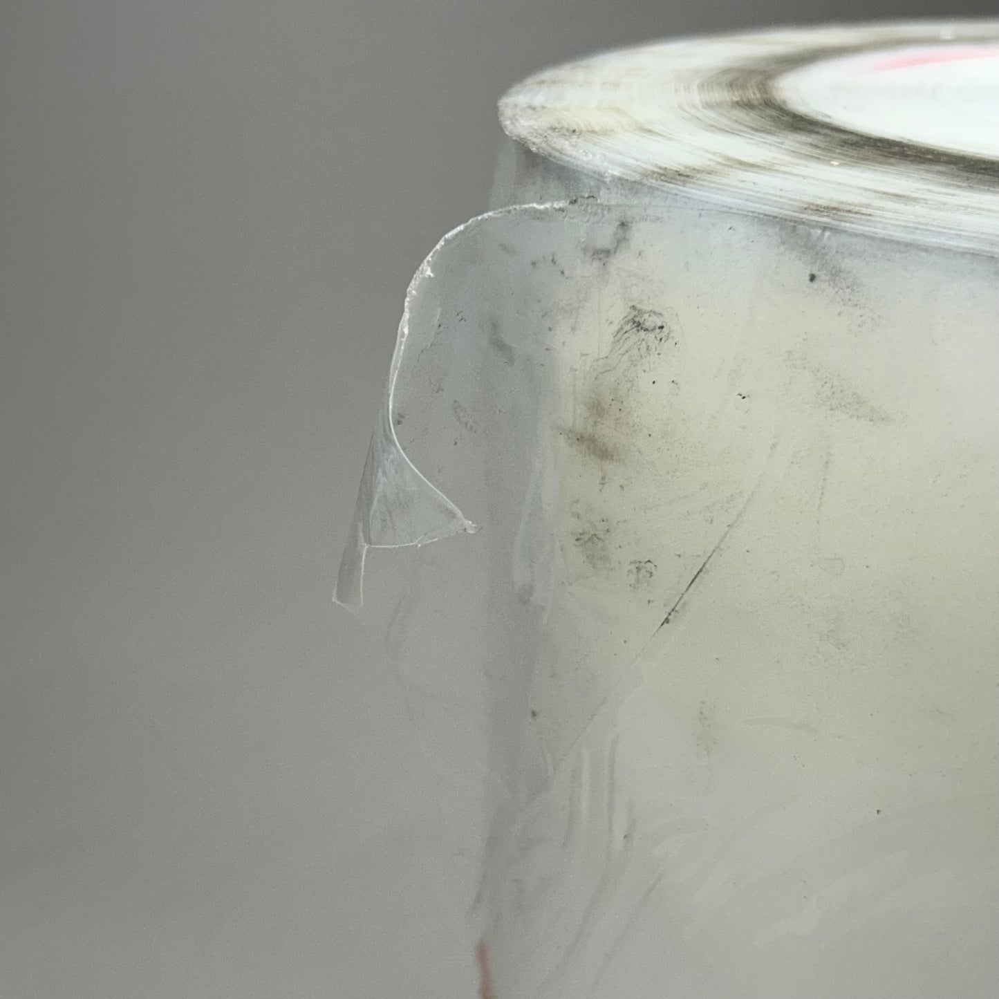 ZA@ Non-Forming Roll Of Thicker Clear Plastic  12.5"x16" Clear (As-is Dirty/Slightly Distressed)