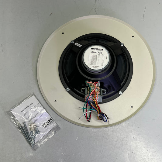 BOGEN Ceiling Speaker Assembly 8" 4-Watt Capacity Off-White S86T725PG8WVK