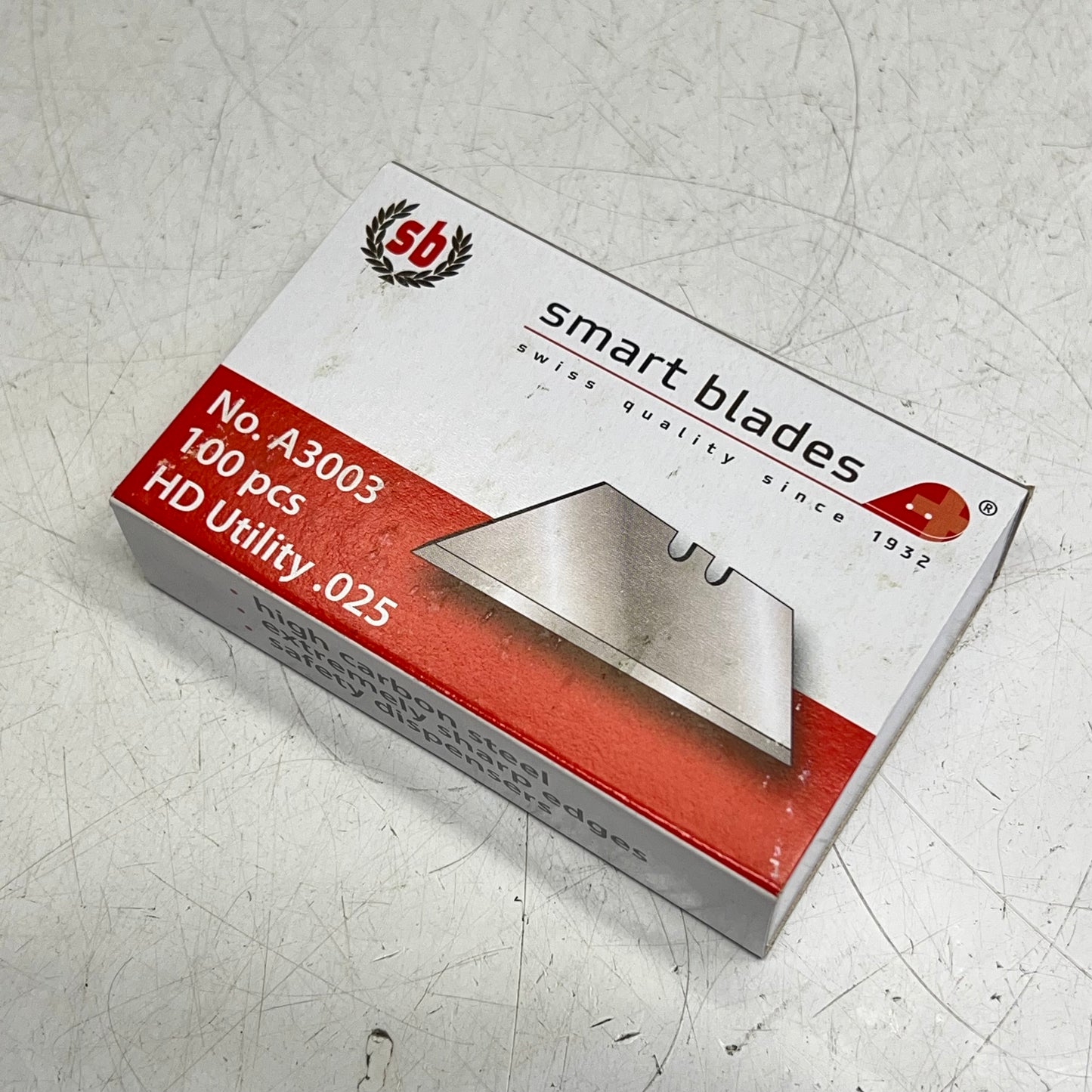 SMART BLADES (2 PACK, 100 EACH) Safe Dispensing Hd Utility Blades .025 A3003