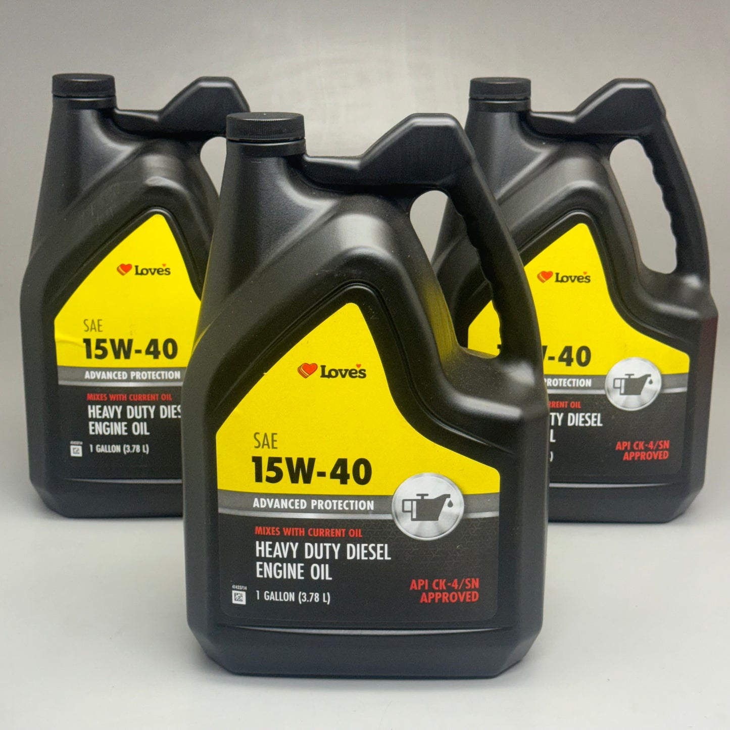 LOVES (3 PACK) 15W-40 Heavy Duty Diesel Engine Oil 1 Gallon