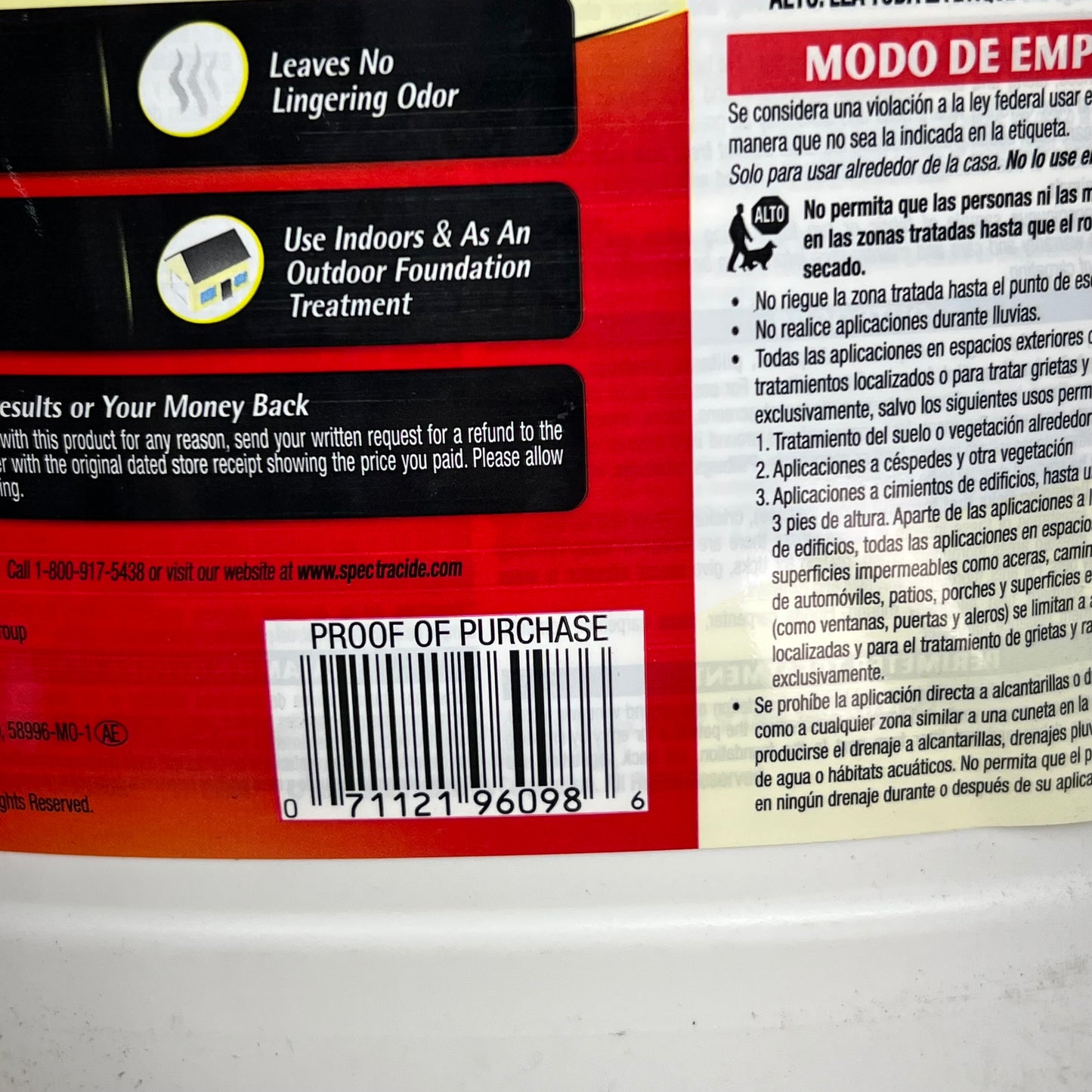 ZA@ SPECTRACIDE (2 PACK) Bug Stop Home Barrier Indoor & Outdoor  1 Gal HG-96098-1