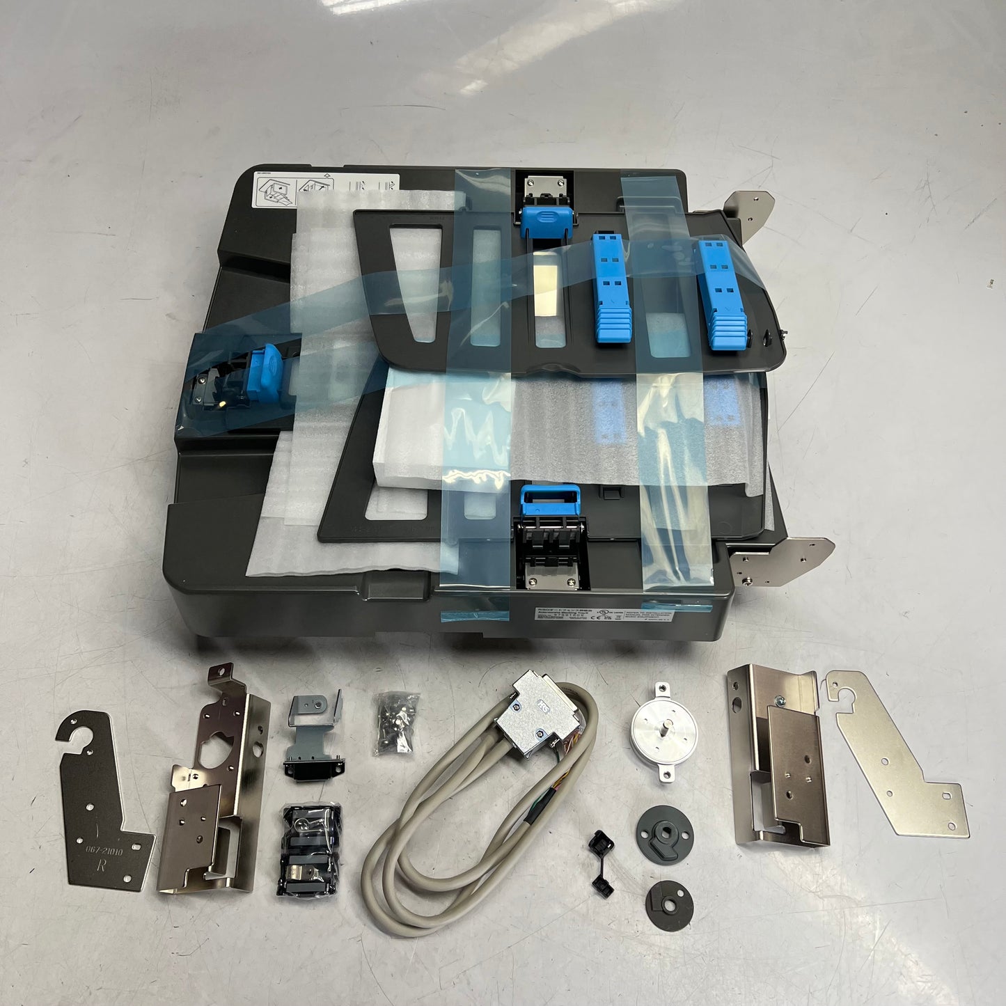 RISO Auto-control Stacking Tray Ii 1,000 Sheet Capacity  Black/Blue S-4853