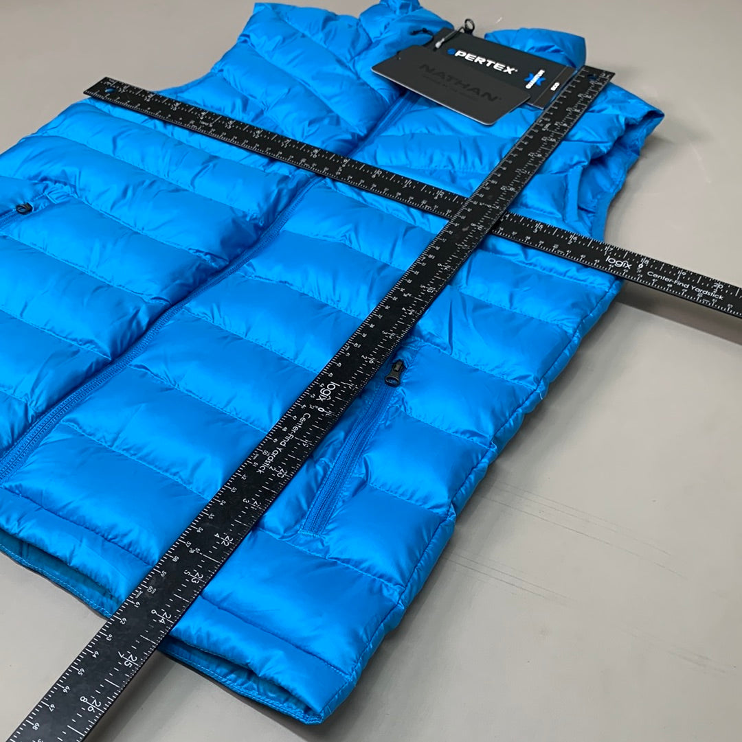 NATHAN Puffer Vest Pertex Running Men's XS Aster Blue NS50560-60094-XS (New)