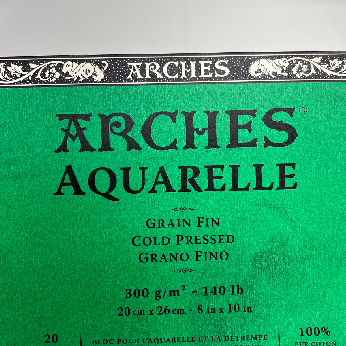 ZA@ ARCHES (2 PACK, 20 SHEETS EACH) Watercolor Block Cold Pressed  140 lb 8x10" (As-Is)