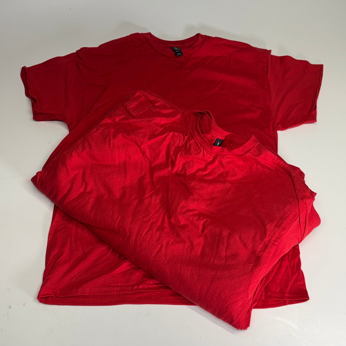 ZA@ GILDEN (12 PACK) Unisex Heavy Cotton T-shirts Short Sleeve Unisex Sz XL Red