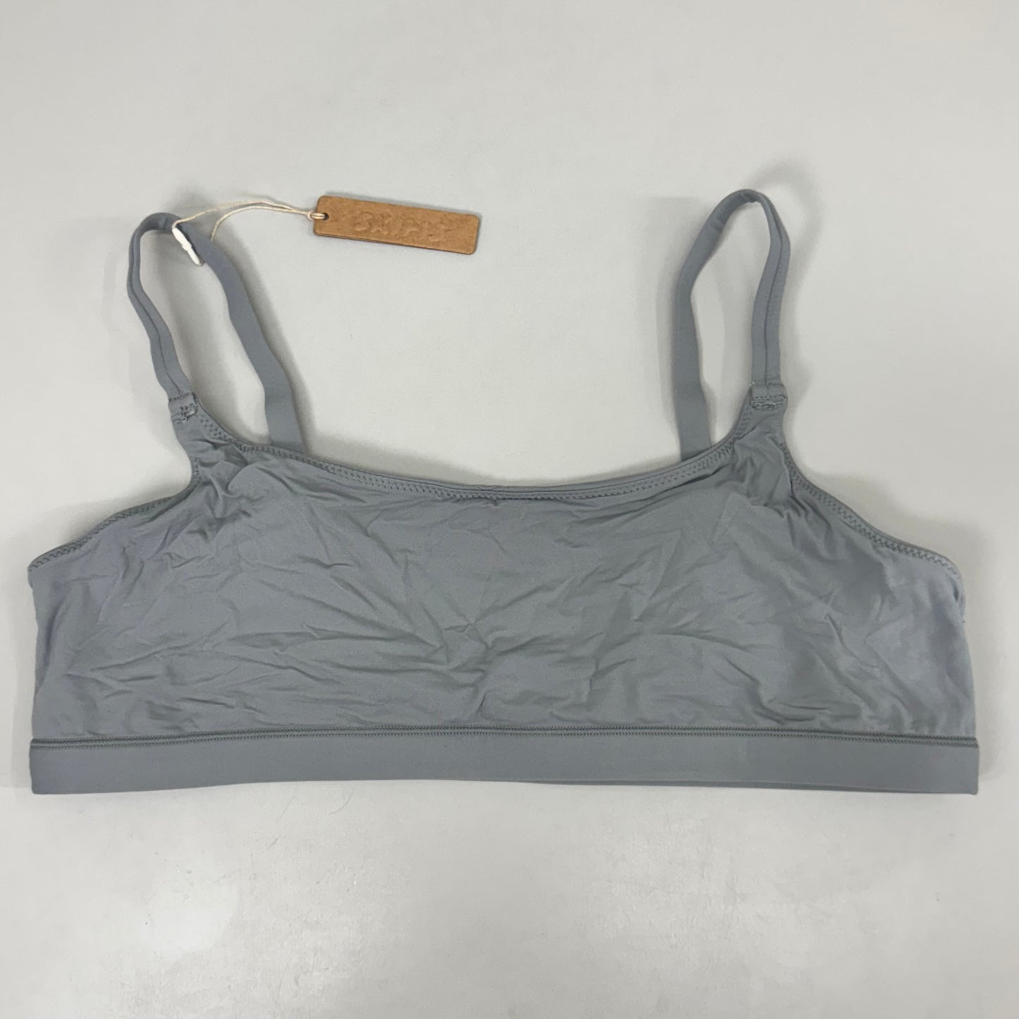 SKIMS Buttery Soft Fits Everybody Scoop Bralette Women's Sz XL Grey BR-SCN-2025