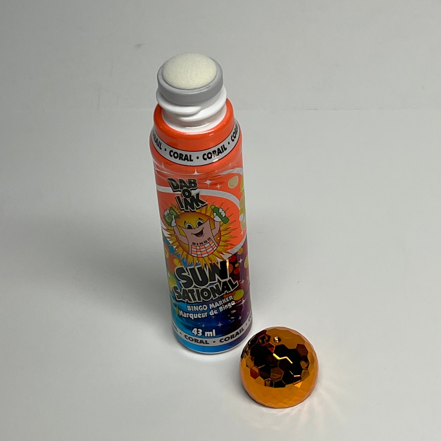 DAB O INK (12 PACK) Sunsational Bingo Marker Bright Ink 43ml/1.4 oz Coral C26