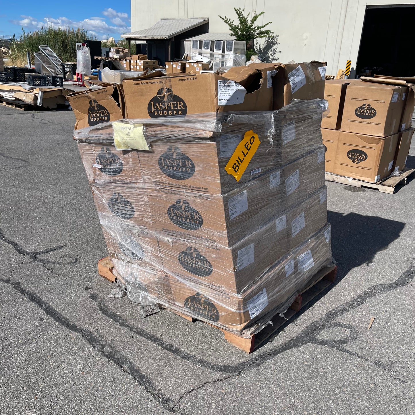 ZA@ Pallet of JASPER RUBBER Rectangle Gaskets 9"x6" 002652237 (AS-IS)(B)