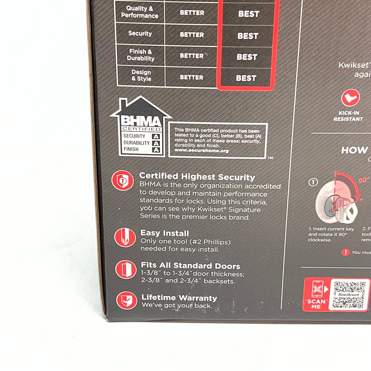 KWIKSET Smartkey Security Dual Key Door Knob & Dead Bolt Satin Nickel (As-Is)