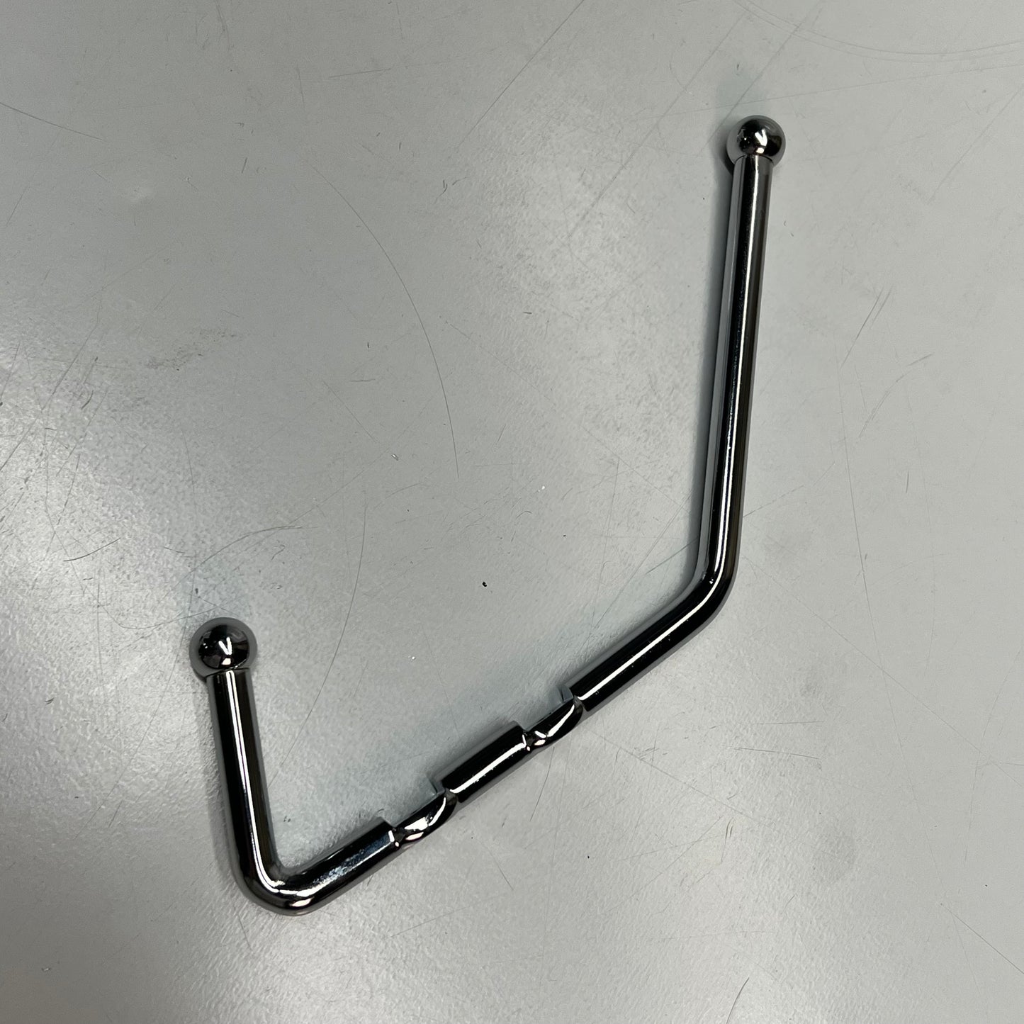 SAFCO Satin Metal Six-Peg Coat Hook Wall Mount Rack 6 Pegs 36" L  Silver 4162