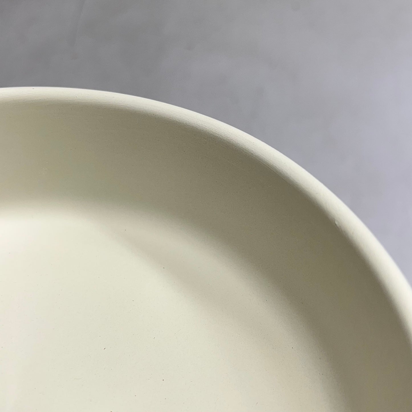ZA@ GARE (2 PACK) Blank Ceramic Edgeware Bowl for Painting & Glazing 2.25x8" Dia 2162 D