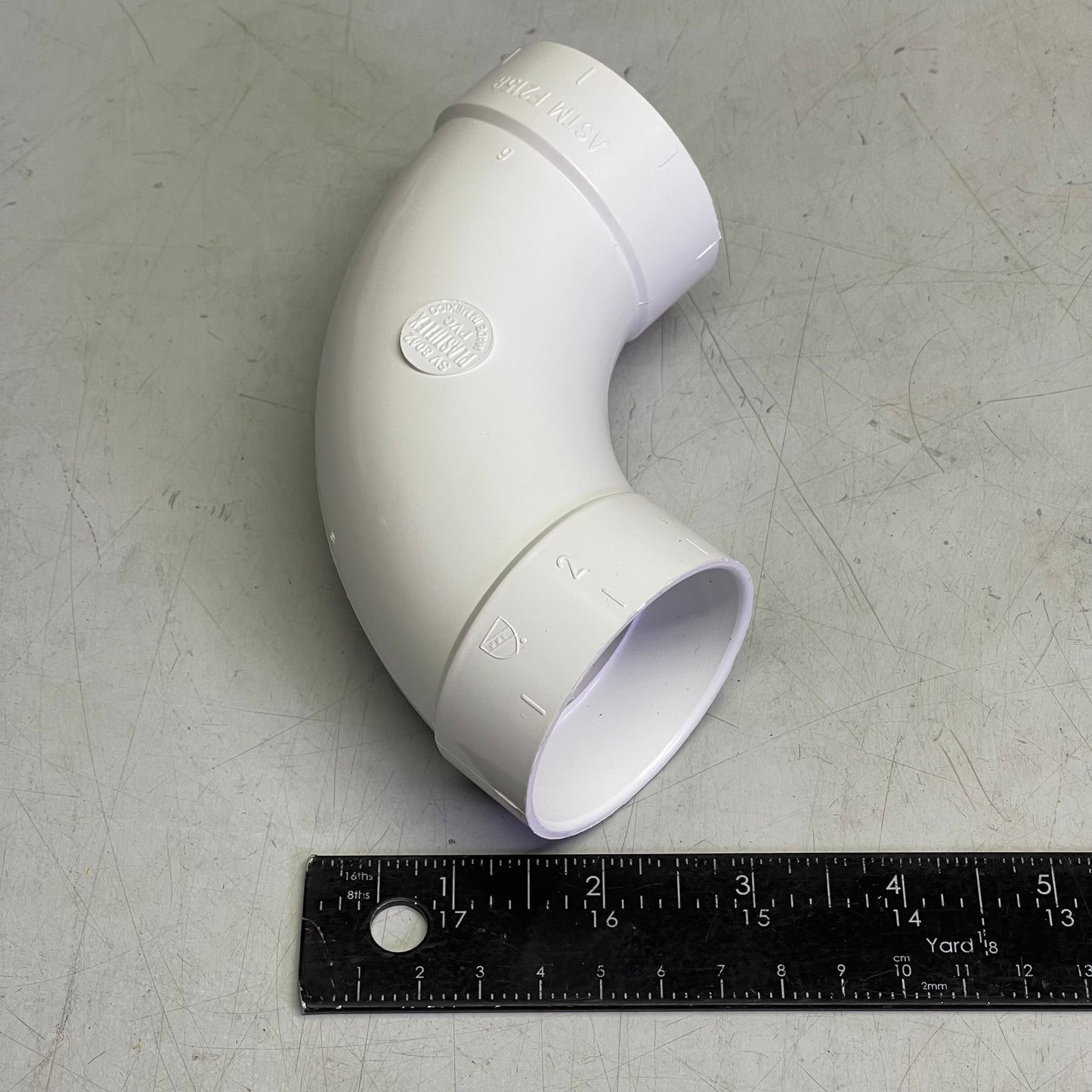 PLASTIFLEX (5 PACK) 90° Sweep Elbow 2” ID White Plastic 030120-005