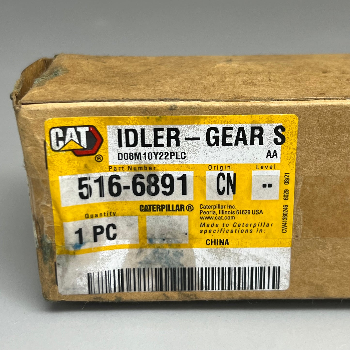 CAT Engine Oil Pump Gear Shaft Idler Part Number 516-6891