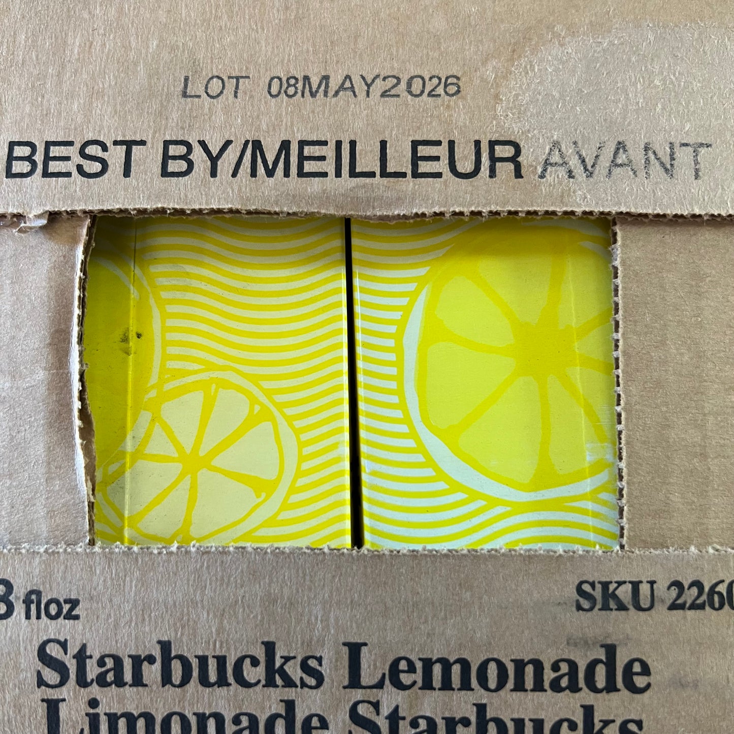 ZA@ STARBUCKS (6 PACK) Premium Lemonade Beverage 48 fl oz per Carton BB 05/26 (AS-IS)