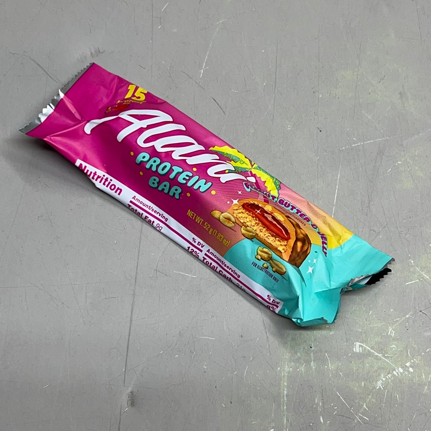 ALANI (12 PACK) Soft Peanut Butter & Jelly Protein Bars Gluten Free 1.83 Oz