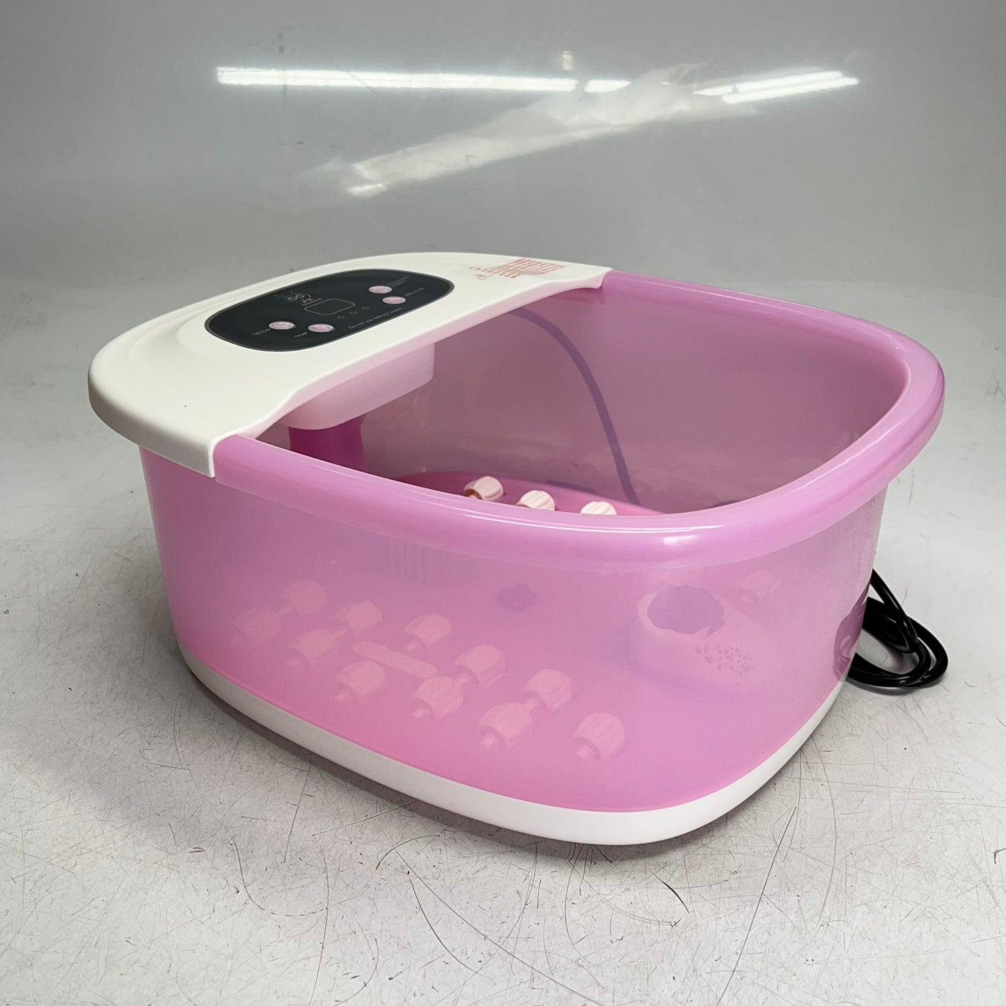 MOOD RELISH Foot Spa Bath Shiatsu Massage, Vibration & Red Ight Pink MM-20M-2