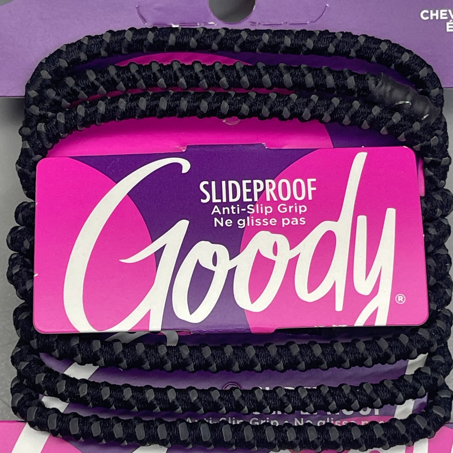 GOODY 3 Sets of 10! Anti-Slip Elastics for Thick Hair 30 CT Black/Grey 3000126 (New)