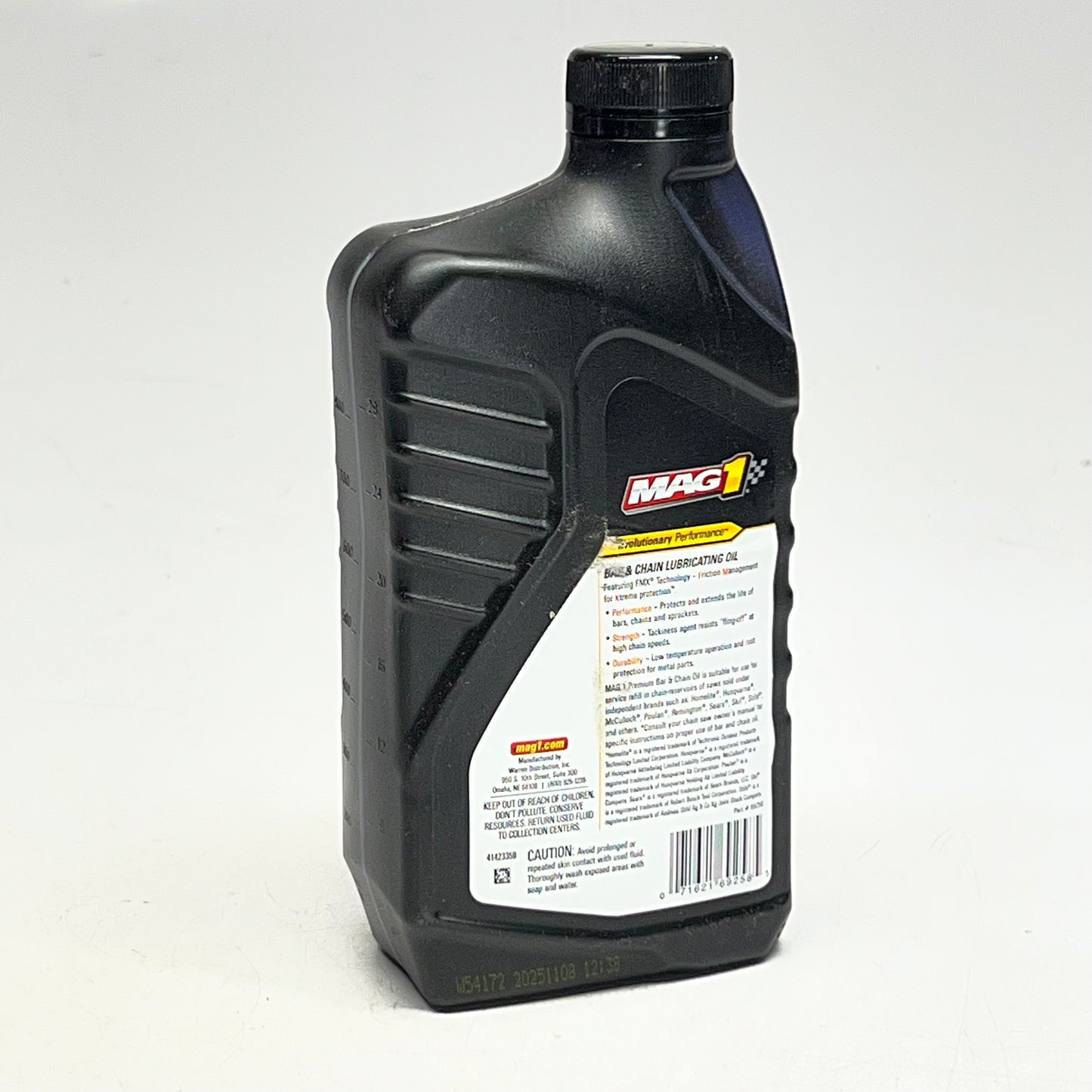 MAG 1 (6 PACK) Premium Bar & Chain Lubricating Oil 1 qt Black (New Other)