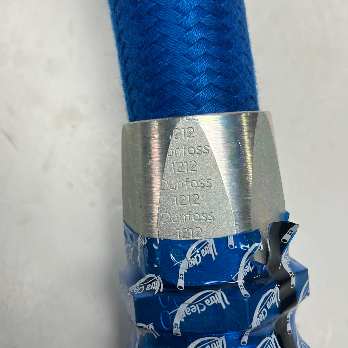 GHX INDUSTRIAL Cooler To Transmission Hose Assembly Blue 46-20B1014-0240