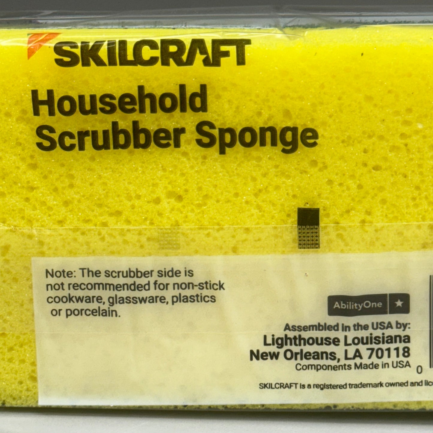 SKILCRAFT (6 PACK) Household Large Scrubber Sponge MR-557