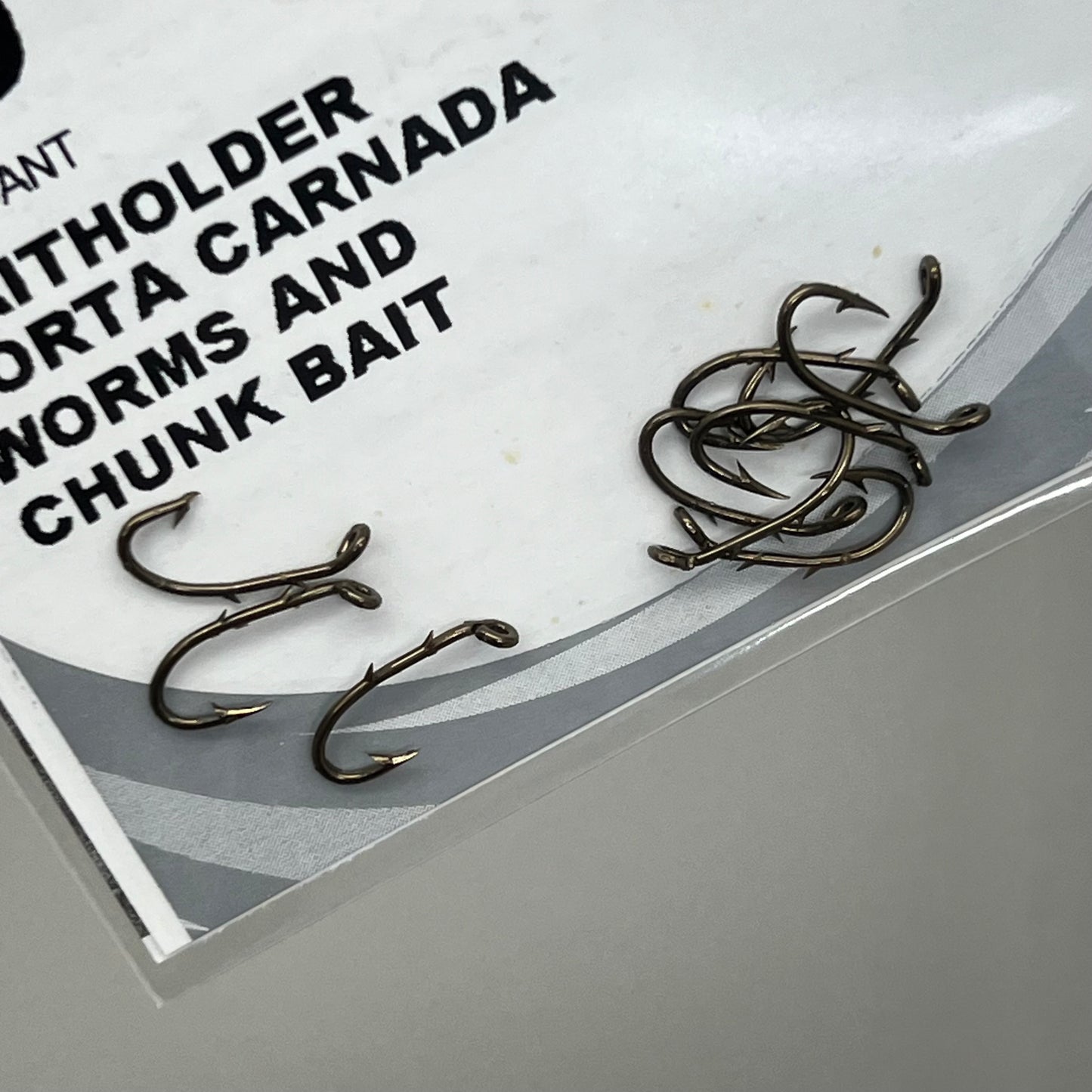 EAGLE CLAW (5 PACK) Sharp Worms & Chunk Baitholder Hook Bronze #10 10pc L181G-10