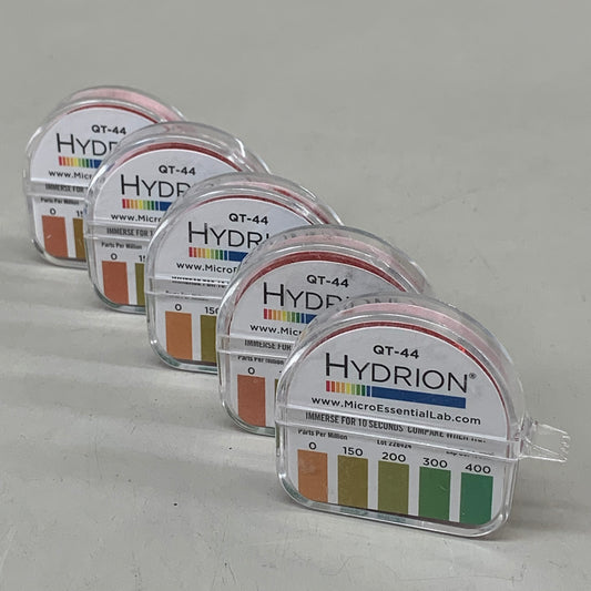 HYDRION (5 Pack) Hydrion Quat Test Kit 0-44 PPM Red QT-44