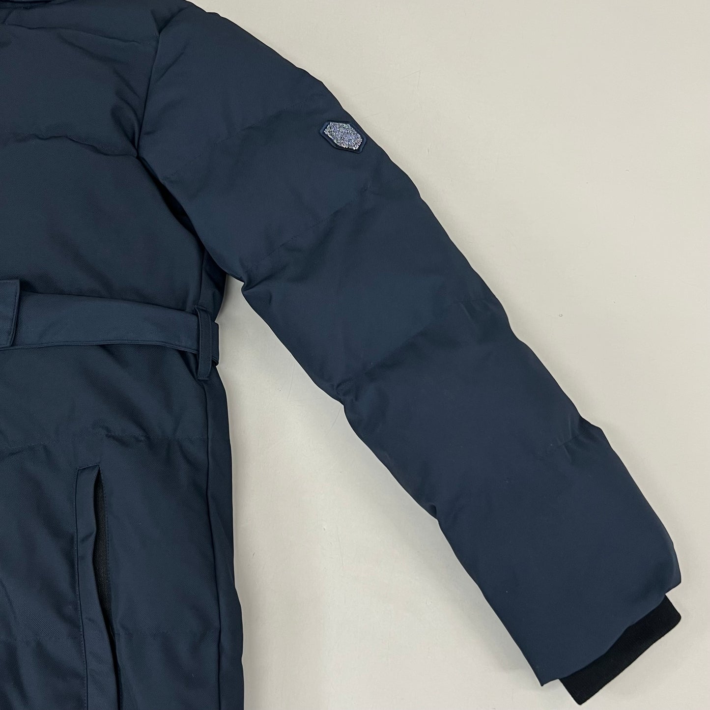 SAMSHIELD Michaela Equestrian Winter Rain Coat Rain Jacket Women's Sz S Navy Blue