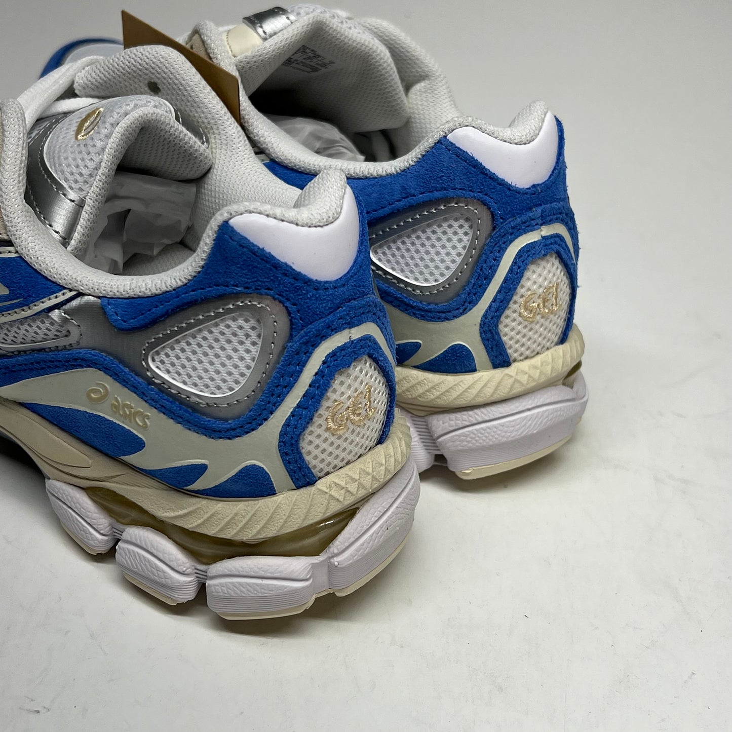 ASICS Gel-nyc Athletic Mesh Sneaker M Sz 7 W Sz 8.5 White/BlueCoast 1203A383-116