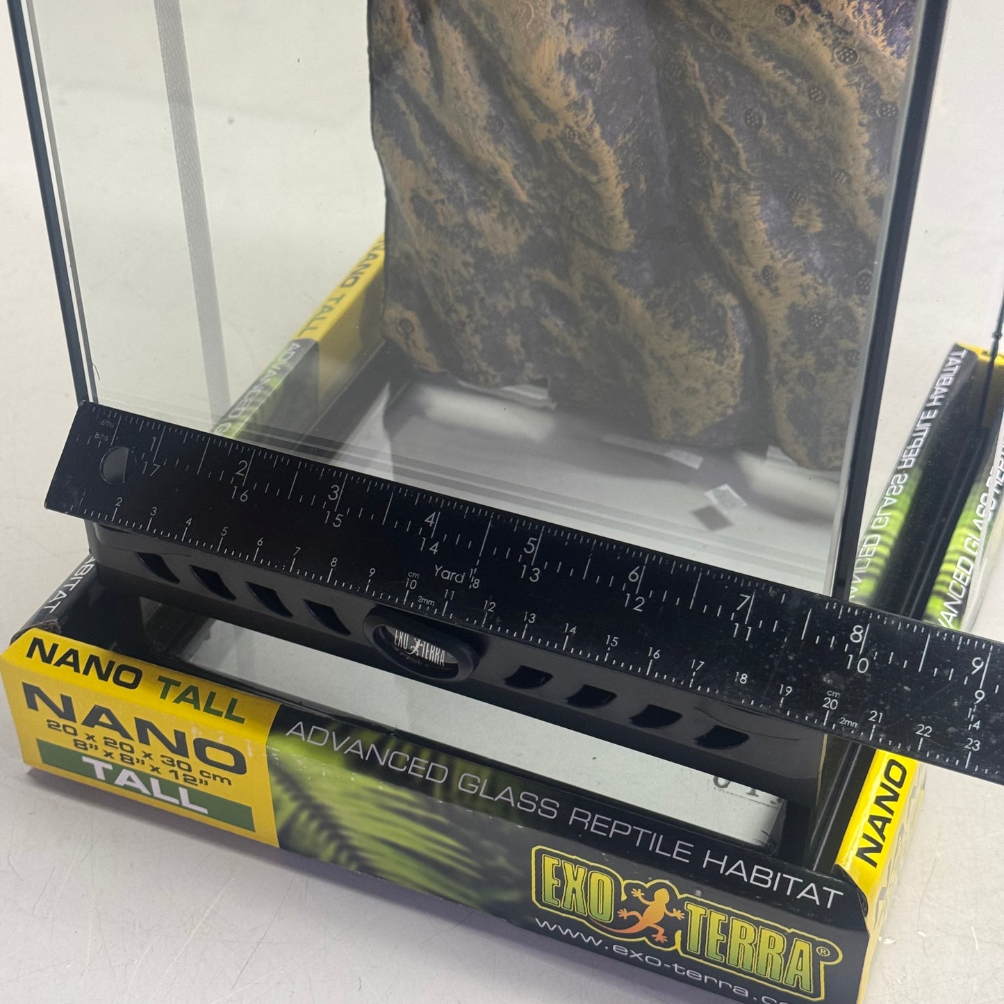 EXO-TERRA Natural Terrarium Advanced Reptile Habitat Sz 8" x 8" x 12" PT2601.BX