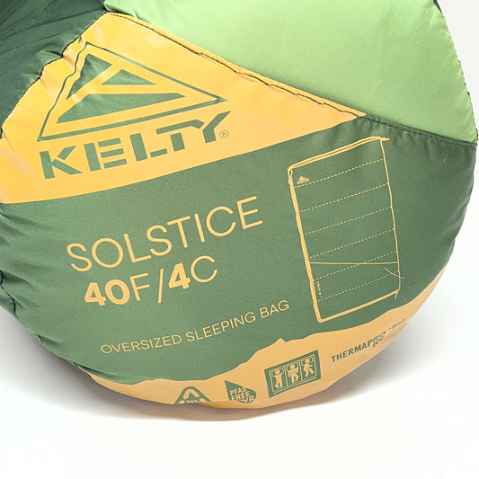 KELTY Solstice 40 Oversized Spacious Sleeping Bag Forest Green 35432526BKF