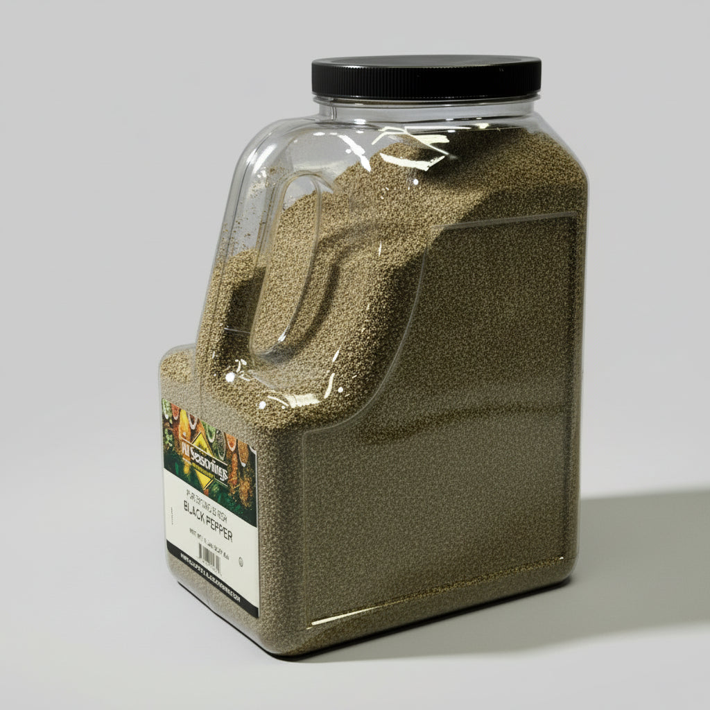 ALL SEASONINGS Pure Ground 28 Mesh Black Pepper 5 Lbs