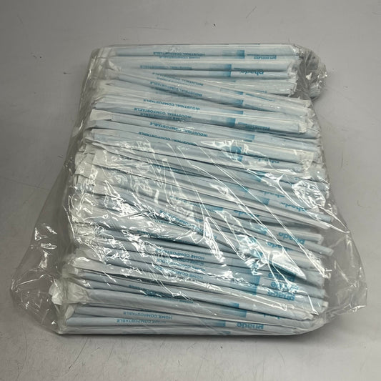 ZA@ PHADE (4000 PACK) Drinking Straws 8.5"L Blue 222867