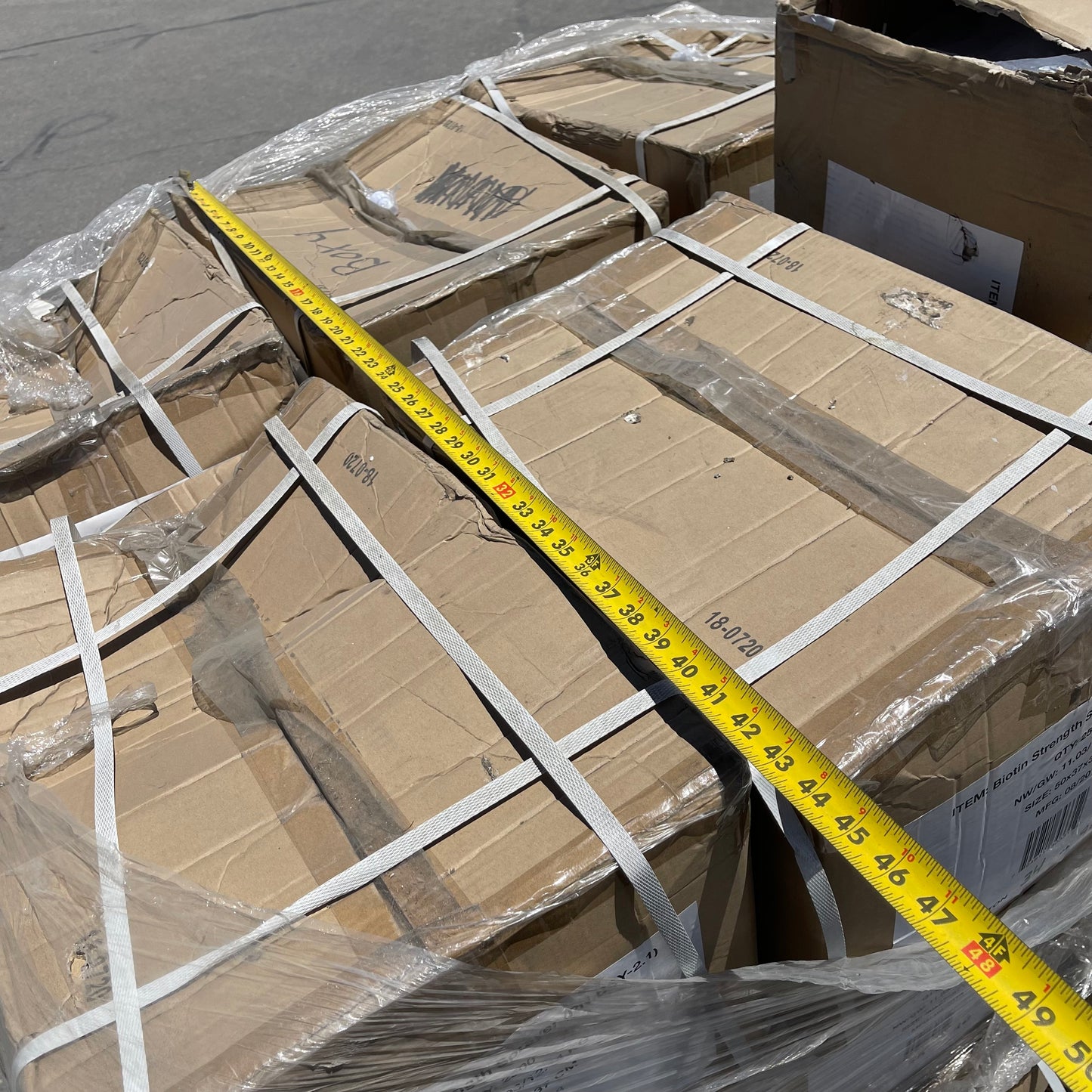 ZA@ Pallet of BIOTIN Strength Sprayer Lid White 50x37x37 CM BSY-2.1 (New)(C)