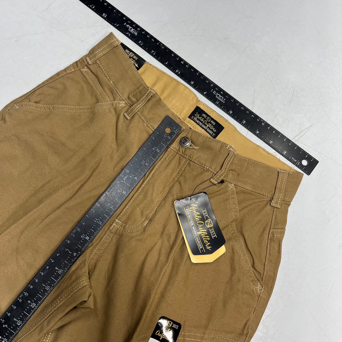 NOBLE OUTFITTERS Tug Free Utility Stretch Canvas Work Pant Women's Sz 6 Coyote